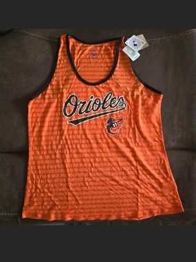 MLB Campus Lifestyle Baltimore Orioles Women's Tank Top Size XL (FLAW)